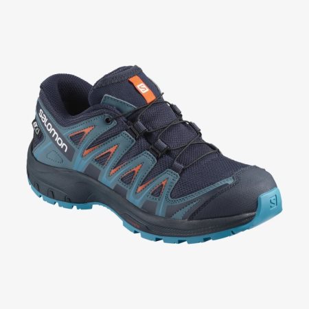 Buty Trekkingowe Dziecięce Salomon XA PRO 3D CLIMASALOMON WATERPROOF Granatowe - PL 0-IEPF